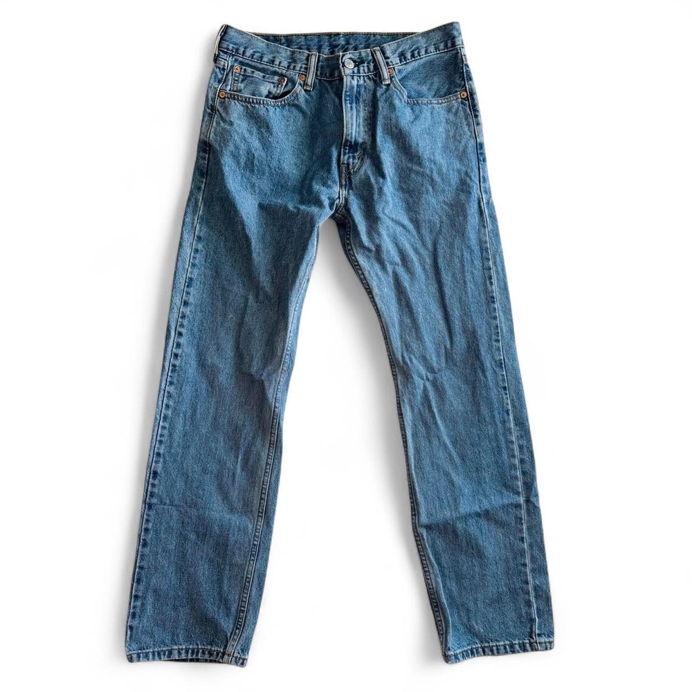 Levis 505 Regular Fit Straight Leg Jeans Blue Mens 32x32 00505-4891